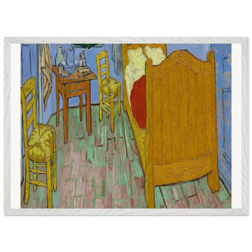 The Bedroom (1889) by Vincent van Gogh. Archival Print on Museum Quality Matte Paper. Premium Wood Framed Wall Art. Optimised Aspect Ratio.