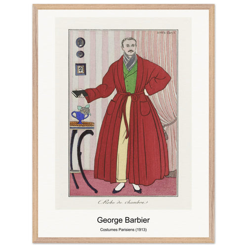 Costumes Parisiens (1913) by George Barbier. Archival Print on Museum Quality Matte Paper. Premium Wood Framed Wall Art. Optimised Aspect Ratio.