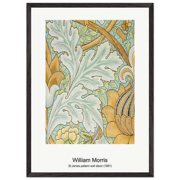 Anemone (1876) by William Morris. Archival Print on Museum Quality Matte Paper. Premium Wood Framed Wall Art. Optimised Aspect Ratio.