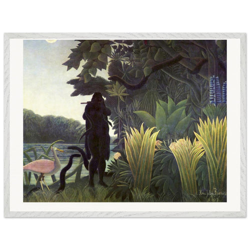 The Snake Charmer (1907) by Henri Rousseau. Archival Print on Museum Quality Matte Paper. Premium Wood Framed Wall Art. Original Aspect Ratio