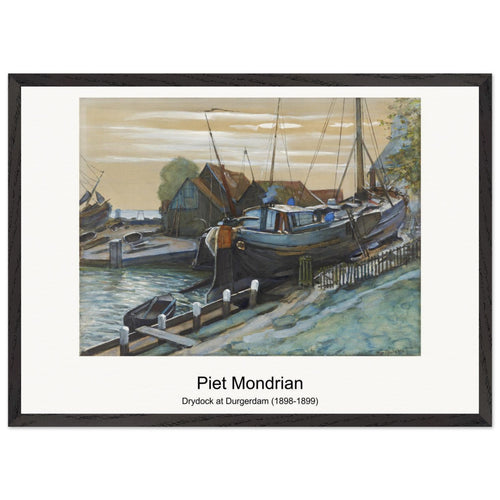 Farm near Duivendrecht (1916) by Piet Mondrian. Archival Print on Museum Quality Matte Paper. Premium Wood Framed Wall Art. Original Aspect Ratio