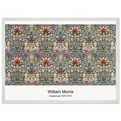 Snakeshead (1876-1877) by William Morris. Archival Print on Museum Quality Matte Paper. Premium Wood Framed Wall Art. Optimised Aspect Ratio.