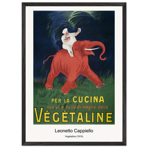 Vegetaline (1910) by Leonetto Cappiello. Archival Print on Museum Quality Matte Paper. Premium Wood Framed Wall Art. Optimised Aspect Ratio.