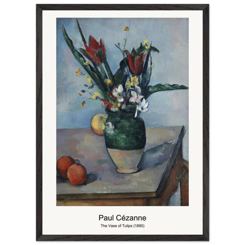 Young Italian Woman at a Table (ca. 1895-1900) by Paul Cézanne. Archival Print on Museum Quality Matte Paper. Premium Wood Framed Wall Art. Original Aspect Ratio