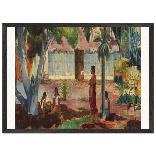 Fruit Dish on a Garden Chair (ca. 1890) by Paul Gauguin. Archival Print on Museum Quality Matte Paper. Premium Wood Framed Wall Art. Optimised Aspect Ratio.