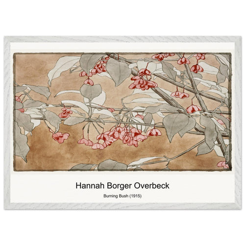 Burning Bush (1915) by Hannah Borger Overbeck. Archival Print on Museum Quality Matte Paper. Premium Wood Framed Wall Art. Optimised Aspect Ratio.