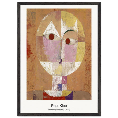 Senecio (Baldgreis) (1922) by Paul Klee. Archival Print on Museum Quality Matte Paper. Premium Wood Framed Wall Art. Optimised Aspect Ratio.