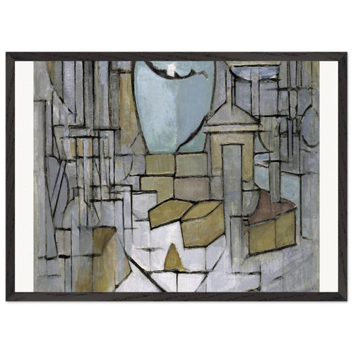 Composition A (1920) by Piet Mondrian. Archival Print on Museum Quality Matte Paper. Premium Wood Framed Wall Art. Optimised Aspect Ratio.