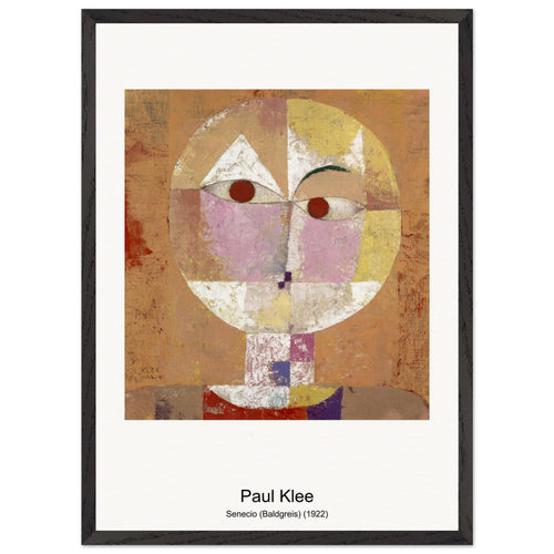 Senecio (Baldgreis) (1922) by Paul Klee. Archival Print on Museum Quality Matte Paper. Premium Wood Framed Wall Art. Original Aspect Ratio