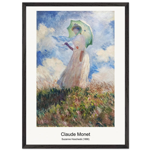 Suzanne Hoschedé (1886) by Claude Monet. Archival Print on Museum Quality Matte Paper. Premium Wood Framed Wall Art. Original Aspect Ratio