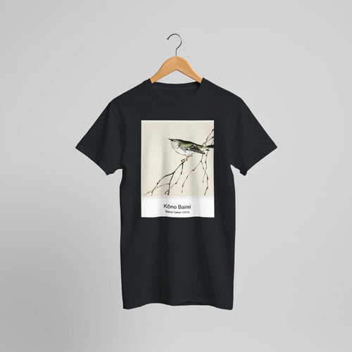 Bairei Gakan (1913) by Kōno Bairei. Custom Print on a 100% Airlume Combed and Ring-Spun Cotton Unisex Crewneck T-shirt Optimised Aspect Ratio.