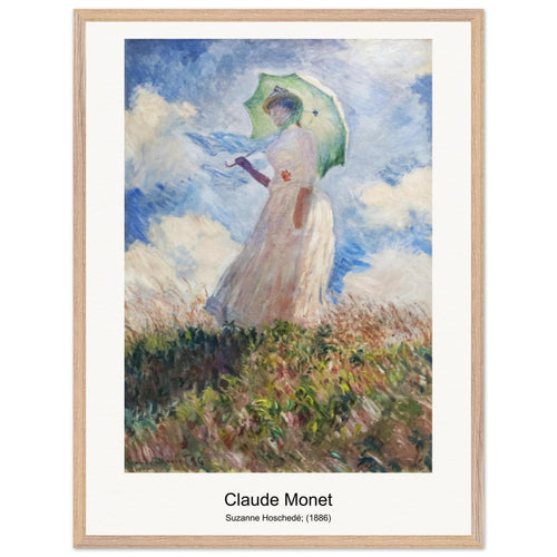 Suzanne Hoschedé; (1886) by Claude Monet. Archival Print on Museum Quality Matte Paper. Premium Wood Framed Wall Art. Optimised Aspect Ratio.