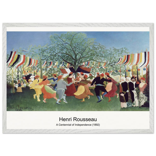 A Centennial of Independence (1892) by Henri Rousseau. Archival Print on Museum Quality Matte Paper. Premium Wood Framed Wall Art. Optimised Aspect Ratio.