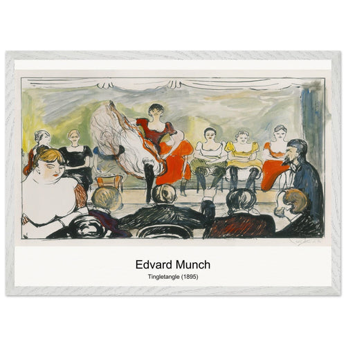 Tingletangle (1895) by Edvard Munch. Archival Print on Museum Quality Matte Paper. Premium Wood Framed Wall Art. Optimised Aspect Ratio.