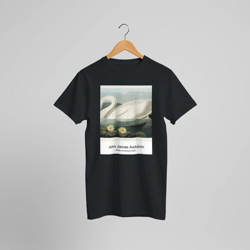 Birds of America (1827) by John James Audubon. Custom Print on a 100% Airlume Combed and Ring-Spun Cotton Unisex Crewneck T-shirt Optimised Aspect Ratio.