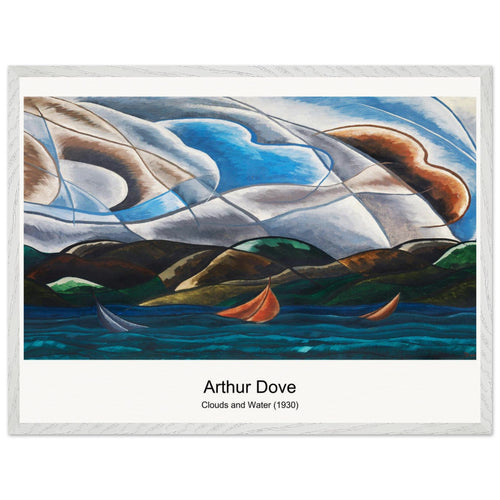 Clouds and Water (1930) by Arthur Dove. Archival Print on Museum Quality Matte Paper. Premium Wood Framed Wall Art. Optimised Aspect Ratio.