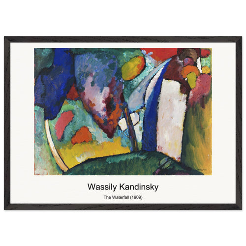 Painting with Troika (1911) by Wassily Kandinsky. Archival Print on Museum Quality Matte Paper. Premium Wood Framed Wall Art. Original Aspect Ratio