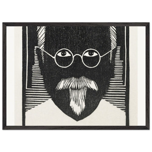 Silhouette Oostergasfabriek (Silhouet Oostergasfabriek) (1915) by Samuel Jessurun de Mesquita. Archival Print on Museum Quality Matte Paper. Premium Wood Framed Wall Art. Original Aspect Ratio