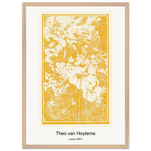 Lente (1897) by Theo van Hoytema. Archival Print on Museum Quality Matte Paper. Premium Wood Framed Wall Art. Original Aspect Ratio