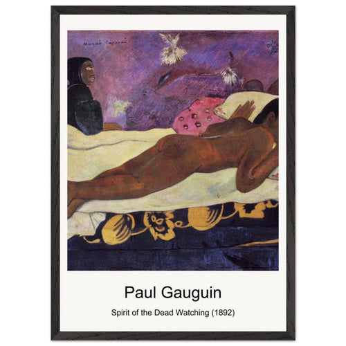 Mata Mua (Once Upon a Time) (1892) by Paul Gauguin. Archival Print on Museum Quality Matte Paper. Premium Wood Framed Wall Art. Original Aspect Ratio