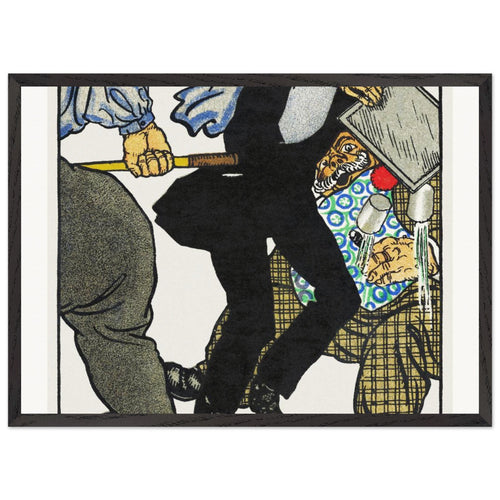 Greyhound (1912) by Moriz Jung. Archival Print on Museum Quality Matte Paper. Premium Wood Framed Wall Art. Optimised Aspect Ratio.