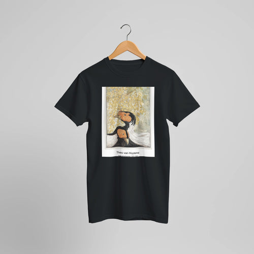 Yatsuo no tsubaki (1860-1869) by Taguchi Tomoki. Custom Print on a 100% Airlume Combed and Ring-Spun Cotton Unisex Crewneck T-shirt Optimised Aspect Ratio.