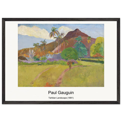 The Large Tree (1891) by Paul Gauguin. Archival Print on Museum Quality Matte Paper. Premium Wood Framed Wall Art. Original Aspect Ratio