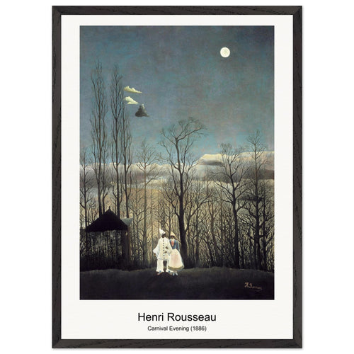 Carnival Evening (1886) by Henri Rousseau. Archival Print on Museum Quality Matte Paper. Premium Wood Framed Wall Art. Optimised Aspect Ratio.