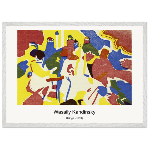 Klänge (1913) by Wassily Kandinsky. Archival Print on Museum Quality Matte Paper. Premium Wood Framed Wall Art. Original Aspect Ratio