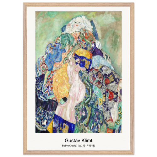 Baby (Cradle) (ca. 1917-1918) by Gustav Klimt. Archival Print on Museum Quality Matte Paper. Premium Wood Framed Wall Art. Optimised Aspect Ratio.