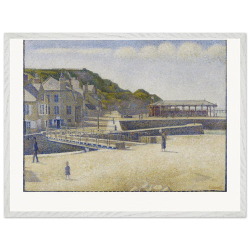Port-en-Bessin (1888) by Georges Seurat. Archival Print on Museum Quality Matte Paper. Premium Wood Framed Wall Art. Original Aspect Ratio