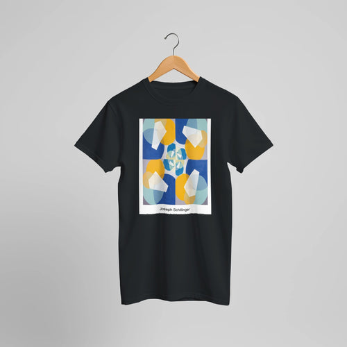 Green Squares (from series, the Mathematical Basis of the Arts) (1934) by Joseph Schillinger. Custom Print on a 100% Airlume Combed and Ring-Spun Cotton Unisex Crewneck T-shirt Optimised Aspect Ratio.