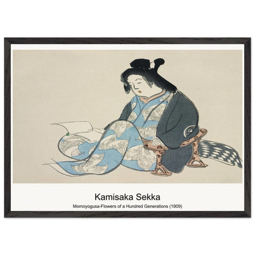 Momoyogusa-Flowers of a Hundred Generations (1909) by Kamisaka Sekka. Archival Print on Museum Quality Matte Paper. Premium Wood Framed Wall Art. Optimised Aspect Ratio.