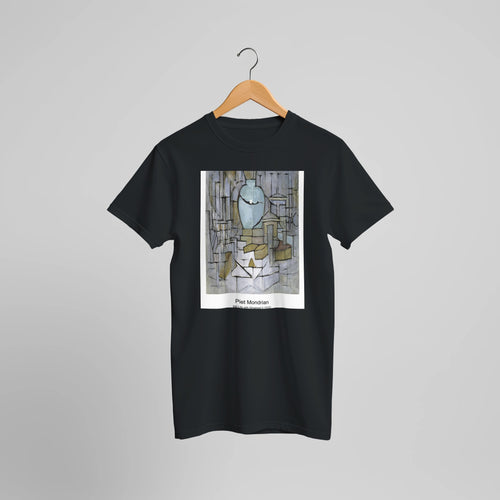 Composition A (1920) by Piet Mondrian. Custom Print on a 100% Airlume Combed and Ring-Spun Cotton Unisex Crewneck T-shirt Optimised Aspect Ratio.