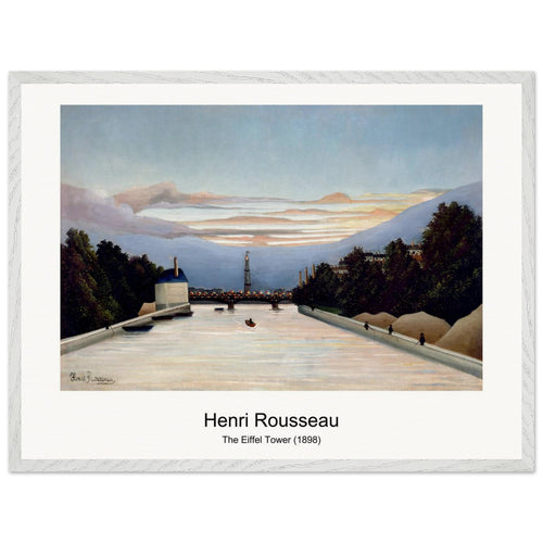 The Eiffel Tower (1898) by Henri Rousseau. Archival Print on Museum Quality Matte Paper. Premium Wood Framed Wall Art. Original Aspect Ratio