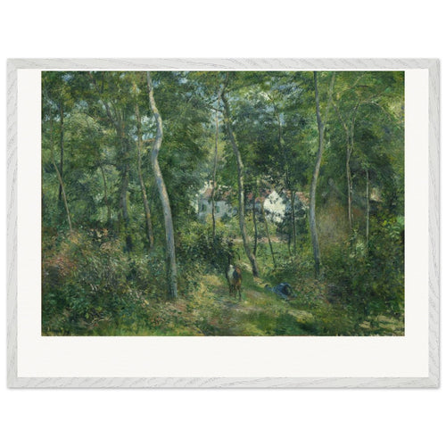 Edge of the Woods Near L'Hermitage, Pontoise (1879) by Camille Pissarro. Archival Print on Museum Quality Matte Paper. Premium Wood Framed Wall Art. Original Aspect Ratio
