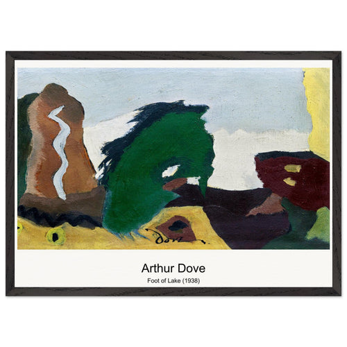 Foot of Lake (1938) by Arthur Dove. Archival Print on Museum Quality Matte Paper. Premium Wood Framed Wall Art. Optimised Aspect Ratio.