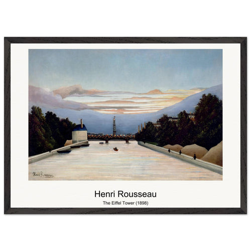 The Eiffel Tower (1898) by Henri Rousseau. Archival Print on Museum Quality Matte Paper. Premium Wood Framed Wall Art. Original Aspect Ratio