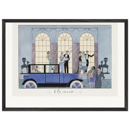 Au Revoir (1920) by George Barbier. Archival Print on Museum Quality Matte Paper. Premium Wood Framed Wall Art. Original Aspect Ratio