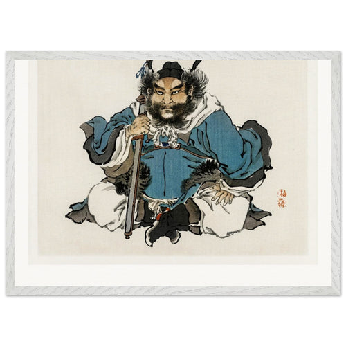 Warrior (1913) by Kōno Bairei. Archival Print on Museum Quality Matte Paper. Premium Wood Framed Wall Art. Original Aspect Ratio