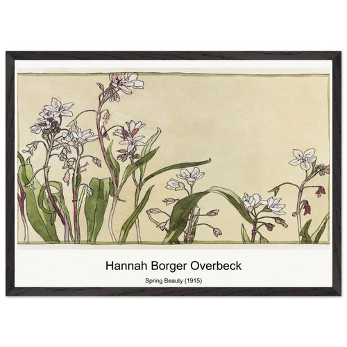 Spring Beauty (1915) by Hannah Borger Overbeck. Archival Print on Museum Quality Matte Paper. Premium Wood Framed Wall Art. Optimised Aspect Ratio.