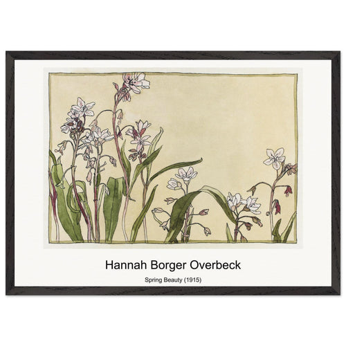 Spring Beauty (1915) by Hannah Borger Overbeck. Archival Print on Museum Quality Matte Paper. Premium Wood Framed Wall Art. Original Aspect Ratio