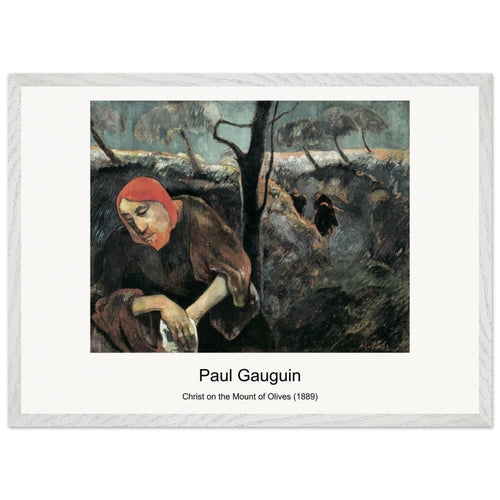 Christ on the Mount of Olives (1889) by Paul Gauguin. Archival Print on Museum Quality Matte Paper. Premium Wood Framed Wall Art. Original Aspect Ratio