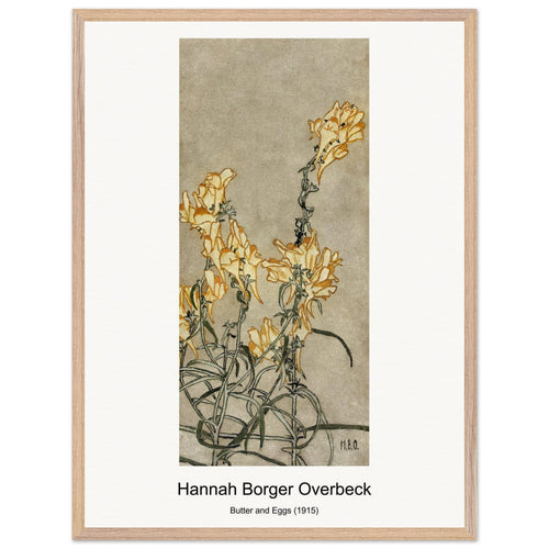 Butter and Eggs (1915) by Hannah Borger Overbeck. Archival Print on Museum Quality Matte Paper. Premium Wood Framed Wall Art. Original Aspect Ratio