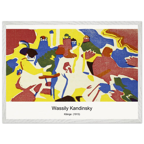 Klänge (1913) by Wassily Kandinsky. Archival Print on Museum Quality Matte Paper. Premium Wood Framed Wall Art. Optimised Aspect Ratio.