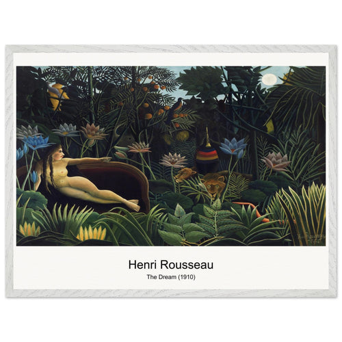 The Dream (1910) by Henri Rousseau. Archival Print on Museum Quality Matte Paper. Premium Wood Framed Wall Art. Optimised Aspect Ratio.