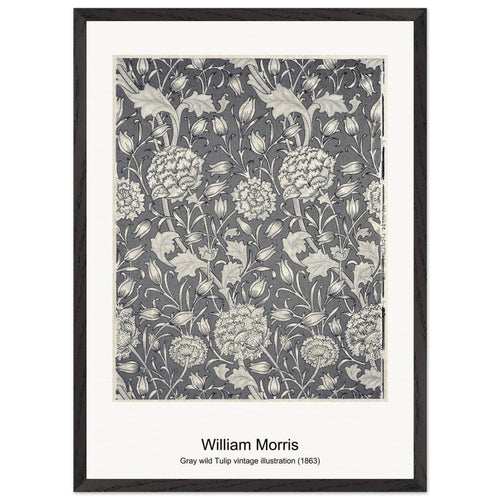 Fruit pattern (1862) by William Morris. Archival Print on Museum Quality Matte Paper. Premium Wood Framed Wall Art. Original Aspect Ratio