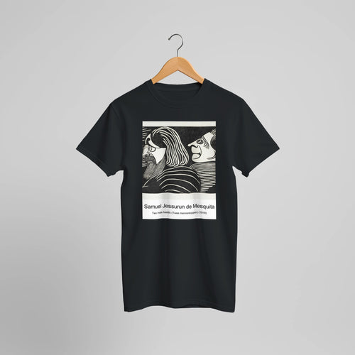 Cows (Koeien) (1916) by Samuel Jessurun de Mesquita. Custom Print on a 100% Airlume Combed and Ring-Spun Cotton Unisex Crewneck T-shirt Optimised Aspect Ratio.