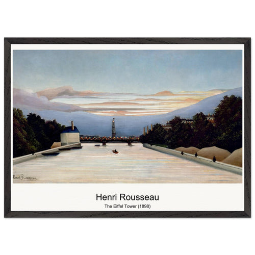 The Eiffel Tower (1898) by Henri Rousseau. Archival Print on Museum Quality Matte Paper. Premium Wood Framed Wall Art. Optimised Aspect Ratio.