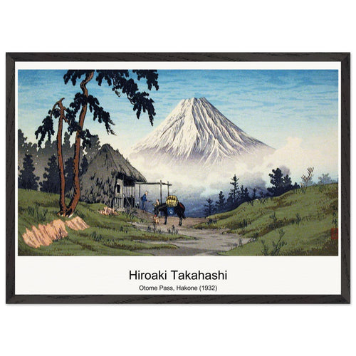 Otome Pass, Hakone (1932) by Hiroaki Takahashi. Archival Print on Museum Quality Matte Paper. Premium Wood Framed Wall Art. Optimised Aspect Ratio.